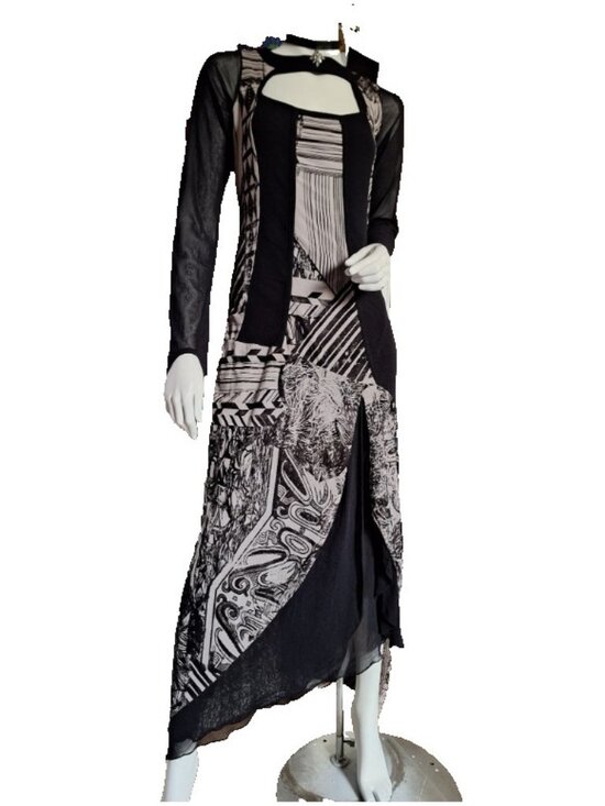 Save the Queen Dresses & Skirts - Save The Queen Vintage Mesh Avant Garde Maxi Dress